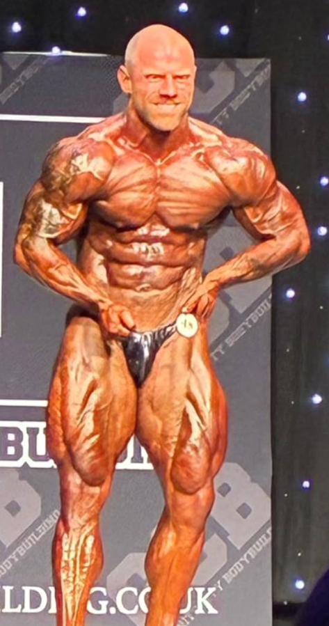 Darren Fulton bodybuilder on stage