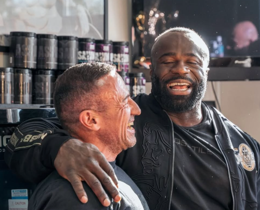 Samson Dauda and friend Chris Jones