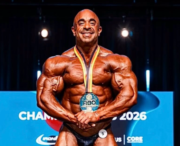 Sasan Heirati FIBO 2026 winner bodybuilding Olympia qualification stage Germany