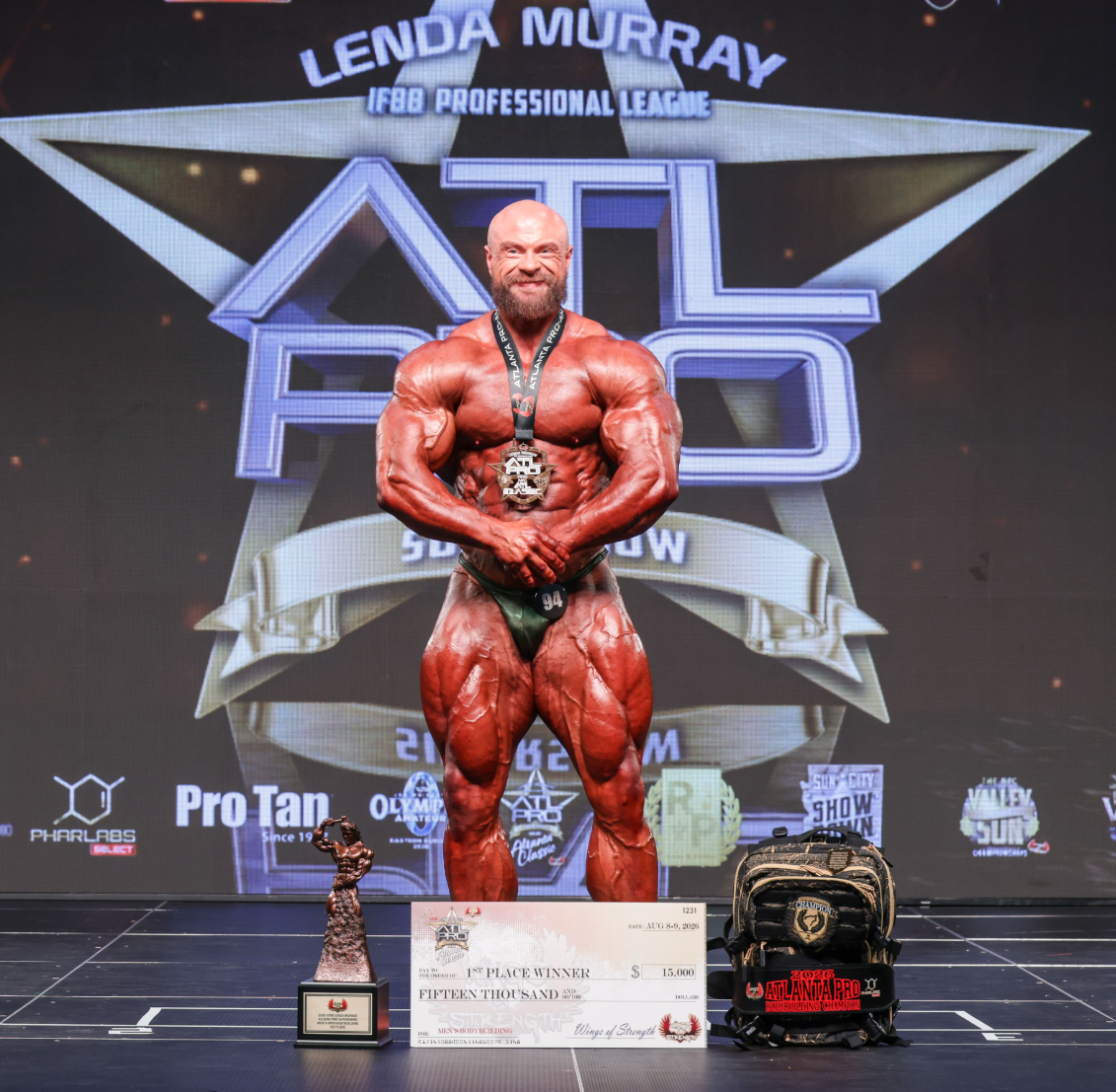 James Hollingshead after qualifying for the 2026 Mr Olympia