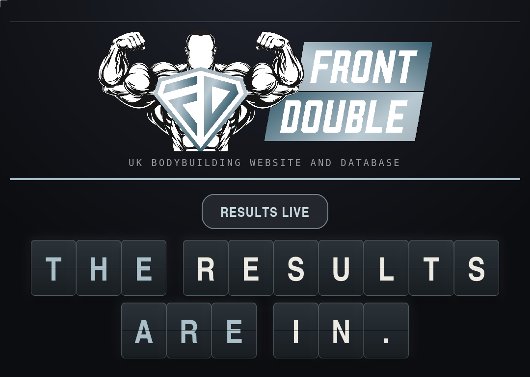 Bodybuilding results FrontDouble