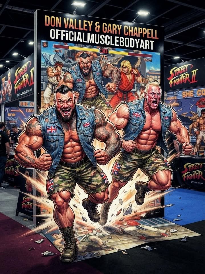 Don Valley and Gary Chappell Official Muscle Body Art Street ?Fighter