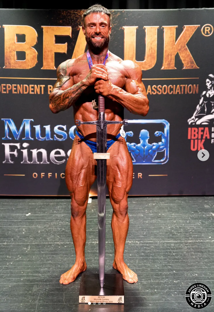 IBFA Cumbria 2026 men's overall winner Lee Chambers